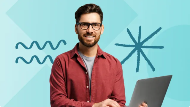 Instructor using a laptop on the Packback Writing platform, representing AI-powered writing support that helps students develop strong ideas, clear structure, and effective academic communication