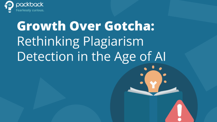 Cover of the e-book 'Growth Over Gotcha,' a guide to rethinking plagiarism detection in the age of AI