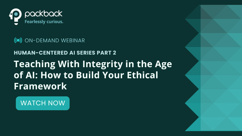 A cover image of teaching with integrity in the age of AI