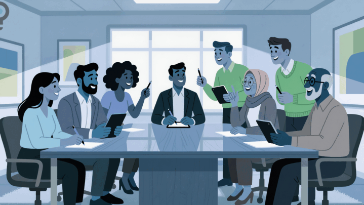 A diverse group of advisory board members