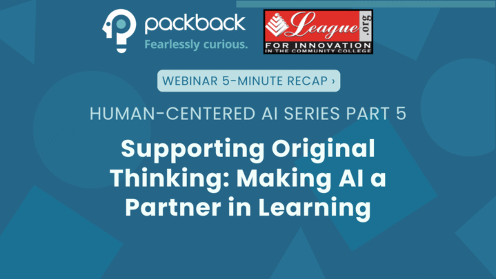 An image of a 5 minute recap blog of Packback's webinar